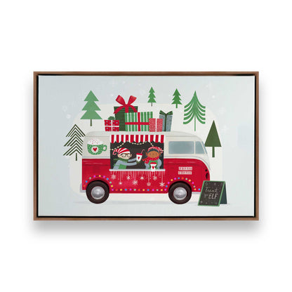 [Color:Walnut], Picture of art in a Walnut frame