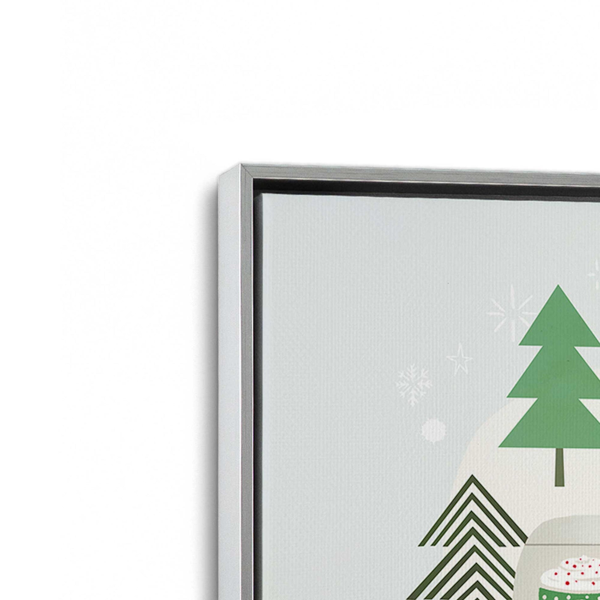 [Color:Polished Chrome], Picture of art in a Polished Chrome frame at an angle