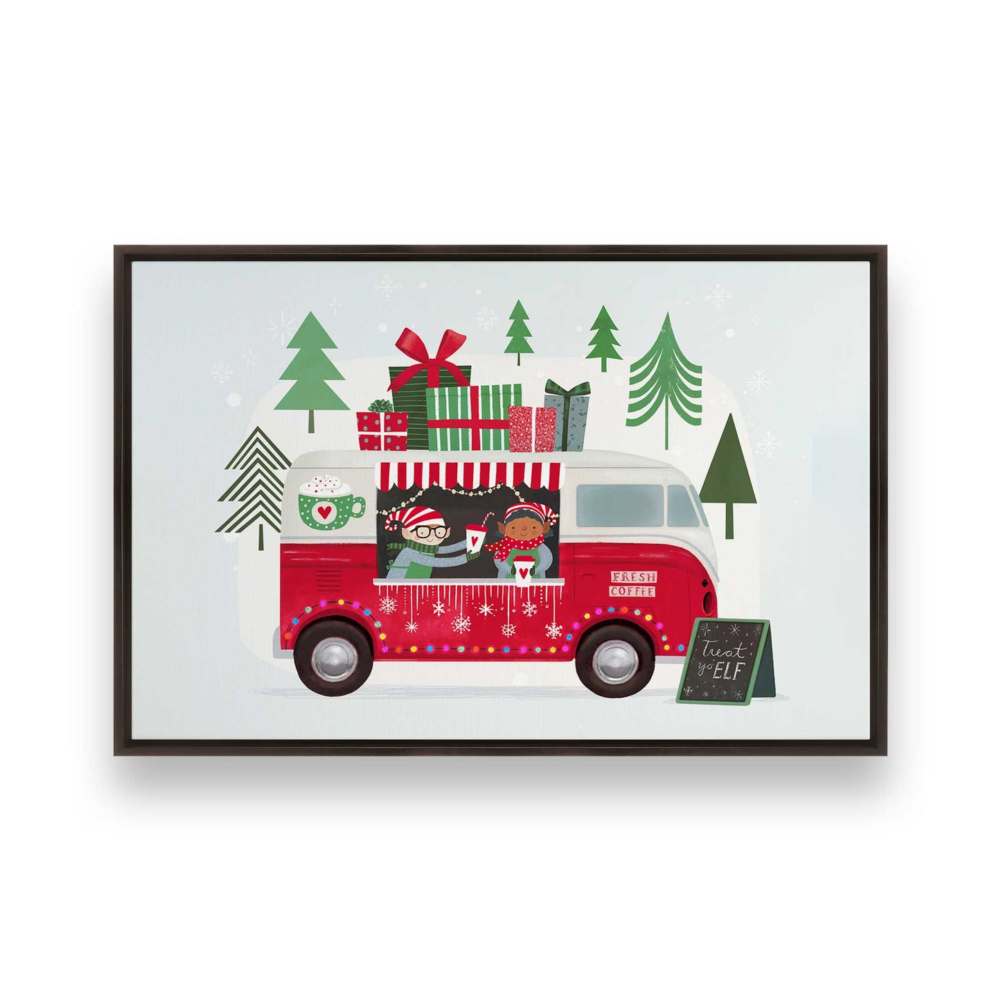 [Color:Espresso], Picture of art in a Espresso frame