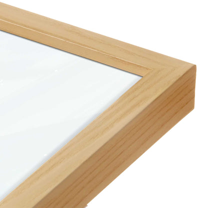 [Color:American Maple], Picture of art in a American Maple frame at an angle