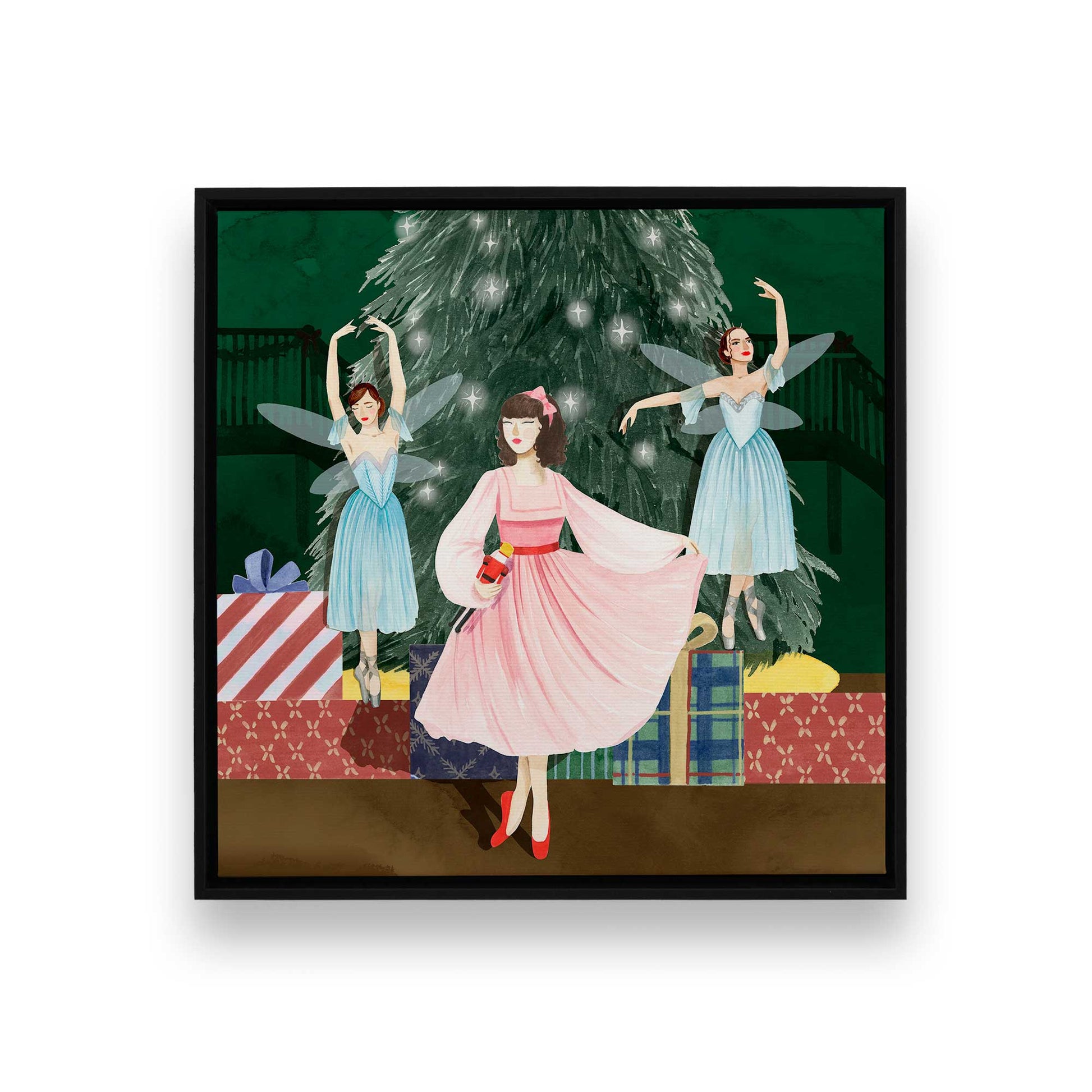 [Color:Satin Black], Picture of art in a Satin Black frame