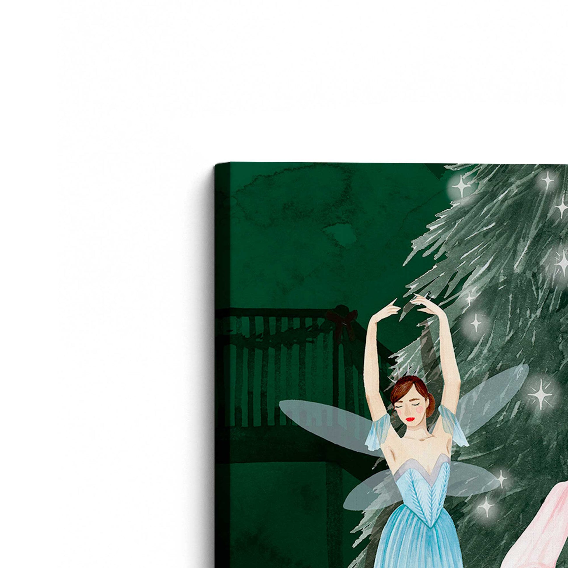 [Color:Stretched Canvas], Picture of the corner of the art