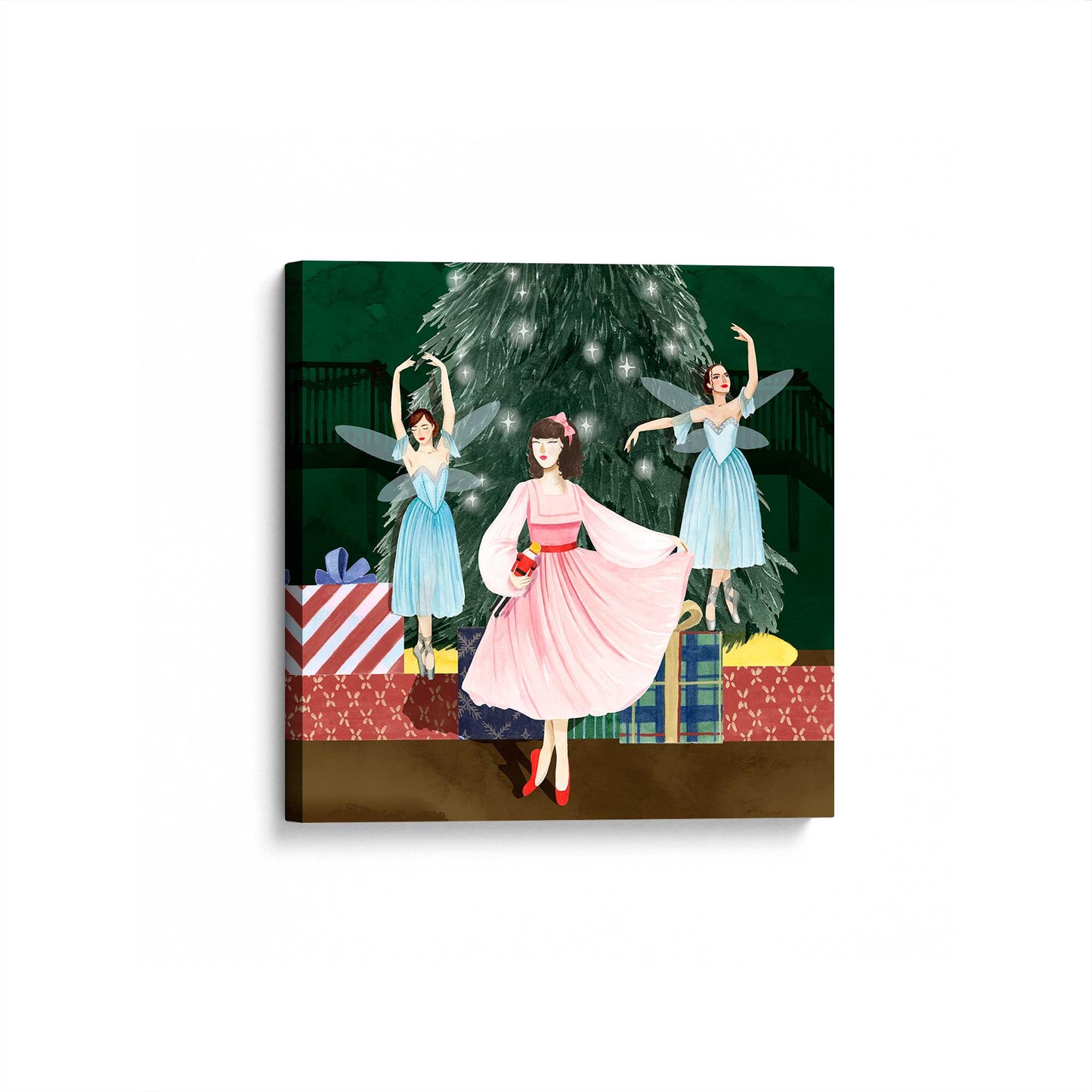 [Color:Stretched Canvas], Picture of art at an angle