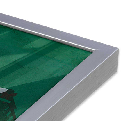 [Color:Polished Chrome], Picture of art in a Polished Chrome frame at an angle