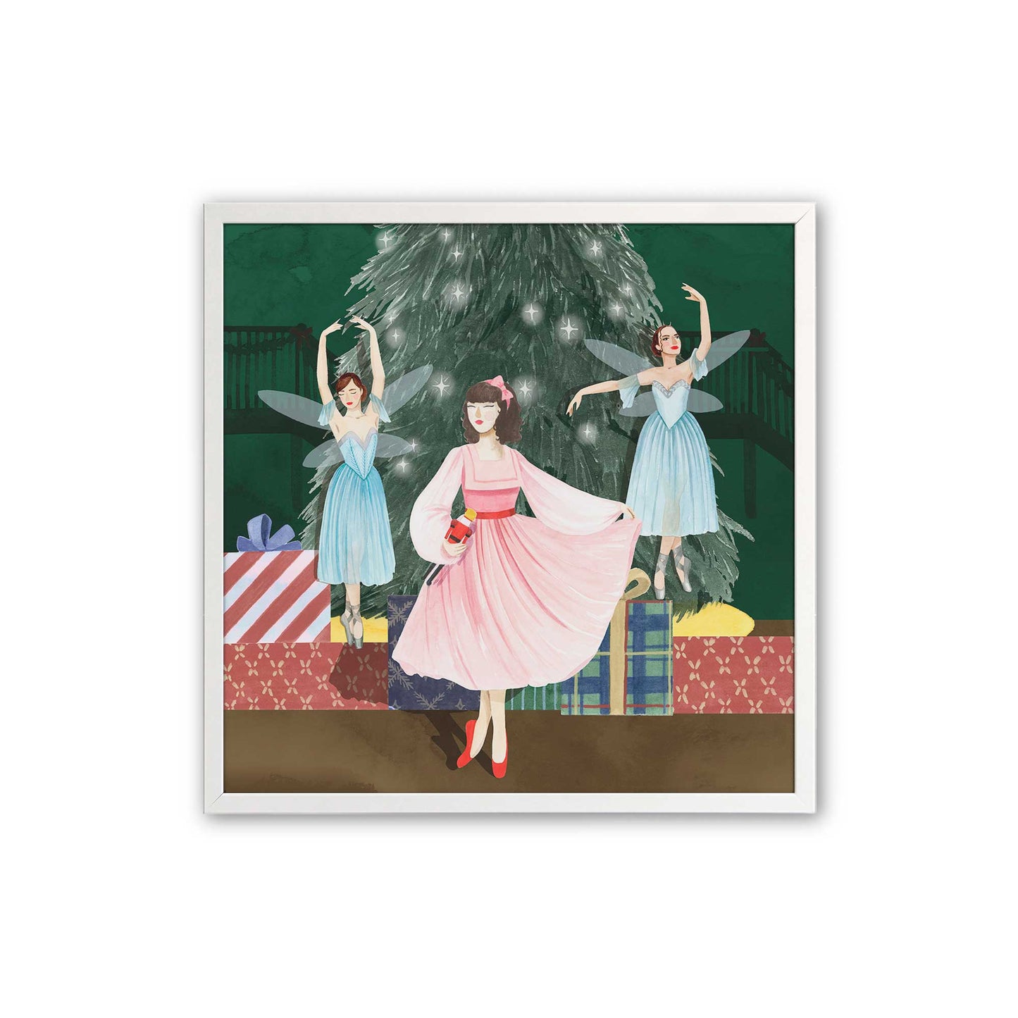 [Color:Opaque White], Picture of art in a Opaque White frame