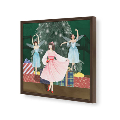 [Color:Espresso], Picture of art in a Espresso frame of the corner