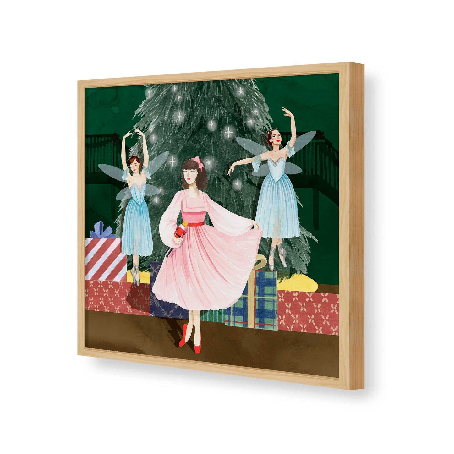 [Color:Espresso], Picture of art in a Espresso frame of the corner