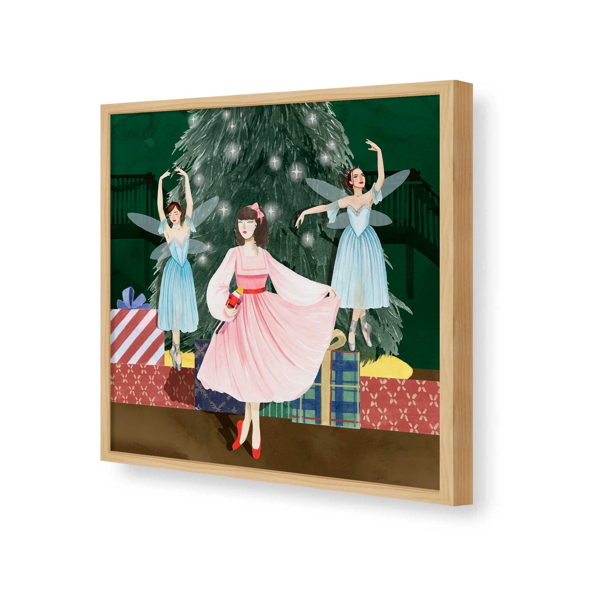 [Color:Espresso], Picture of art in a Espresso frame of the corner