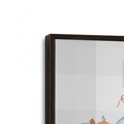 [Color:Espresso], Picture of art in a Espresso frame at an angle