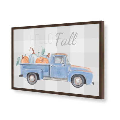 [Color:Brown], Picture of art in a Brown frame of the corner