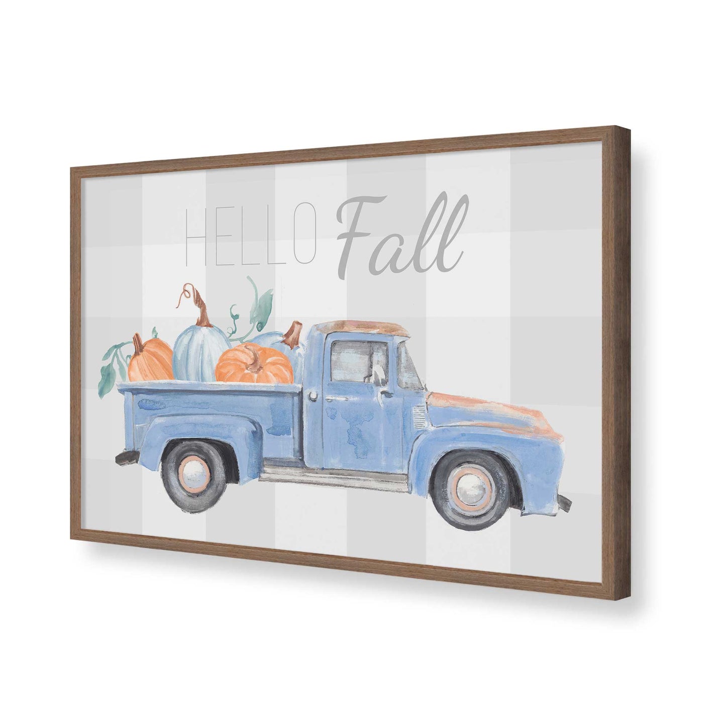 [Color:Walnut], Picture of art in a Walnut frame of the corner