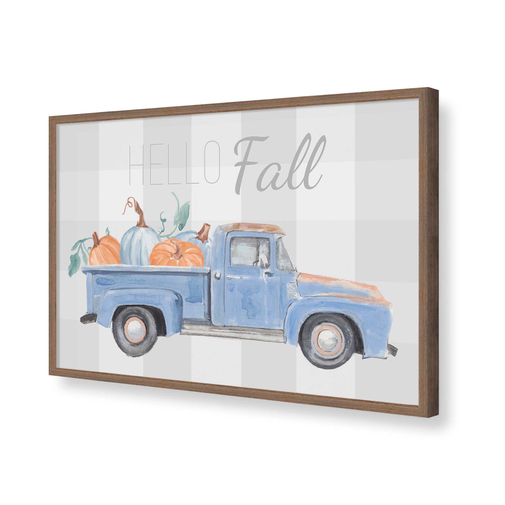 [Color:Walnut], Picture of art in a Walnut frame of the corner