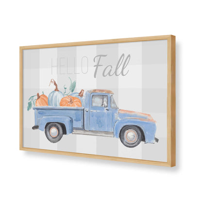 [Color:American Maple], Picture of art in a American Maple frame of the corner