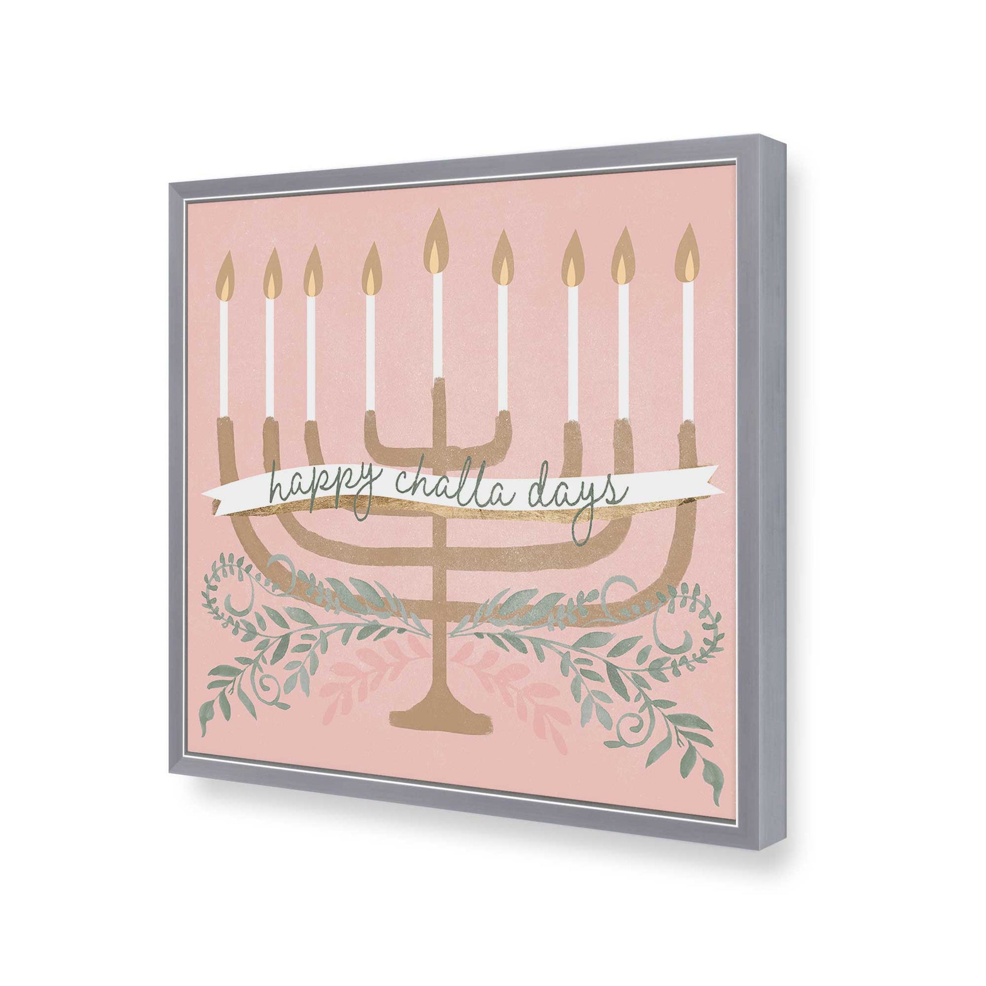 [Color:Polished Chrome], Picture of art in a Polished Chrome frame of the corner