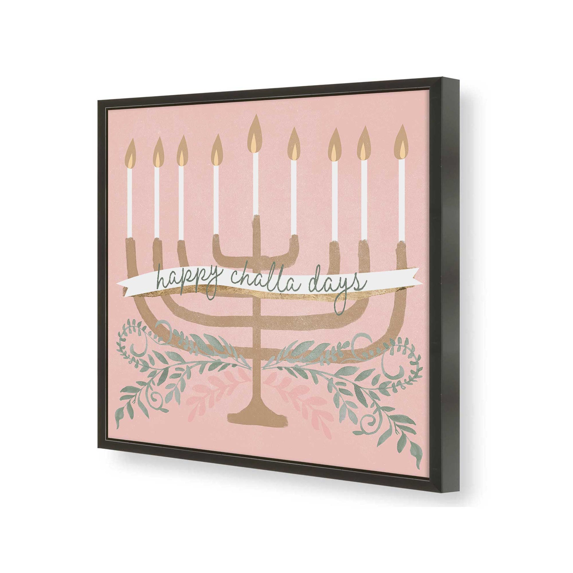 [Color:Satin Black], Picture of art in a Satin Black frame of the corner