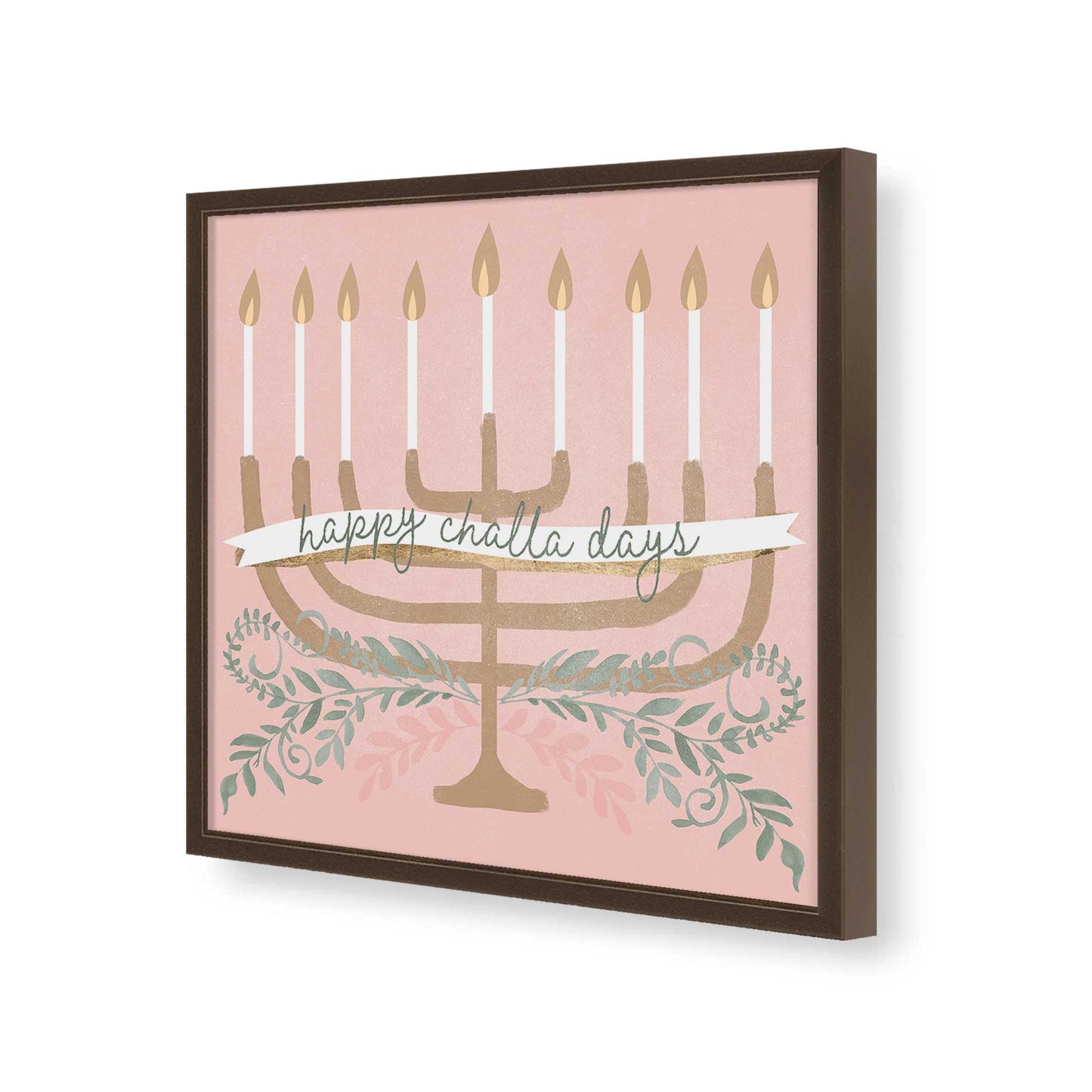 [Color:Espresso], Picture of art in a Espresso frame of the corner