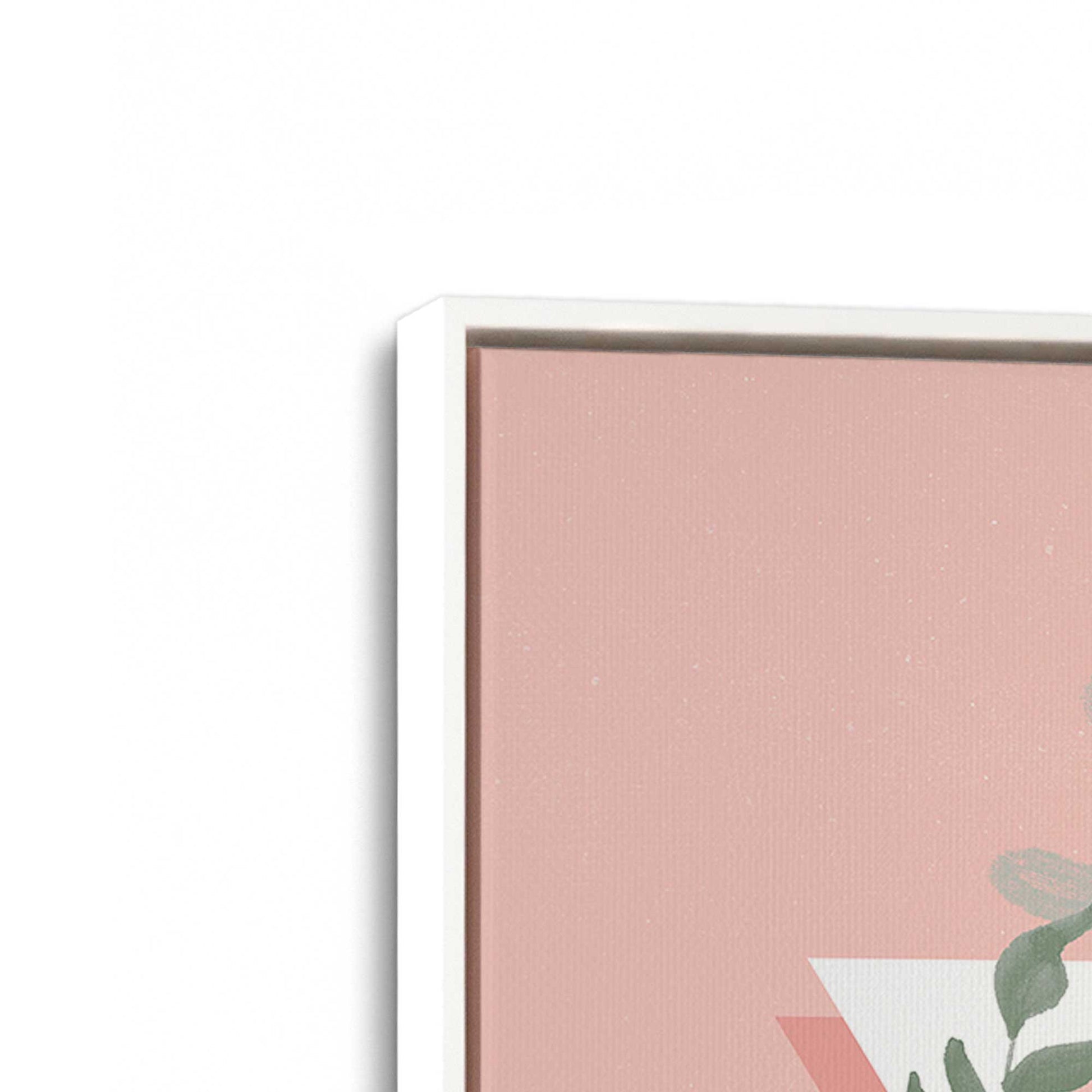 [Color:Opaque White], Picture of art in a White frame at an angle