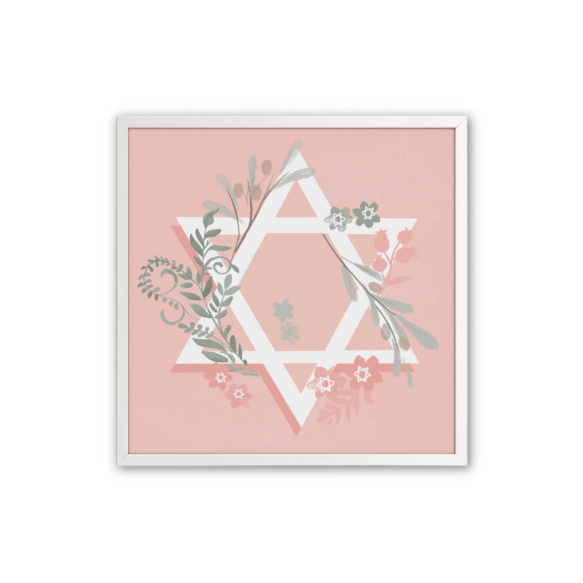 [Color:Opaque White], Picture of art in a Opaque White frame