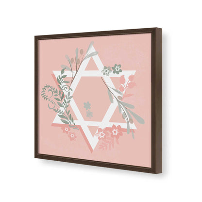 [Color:Espresso], Picture of art in a Espresso frame of the corner