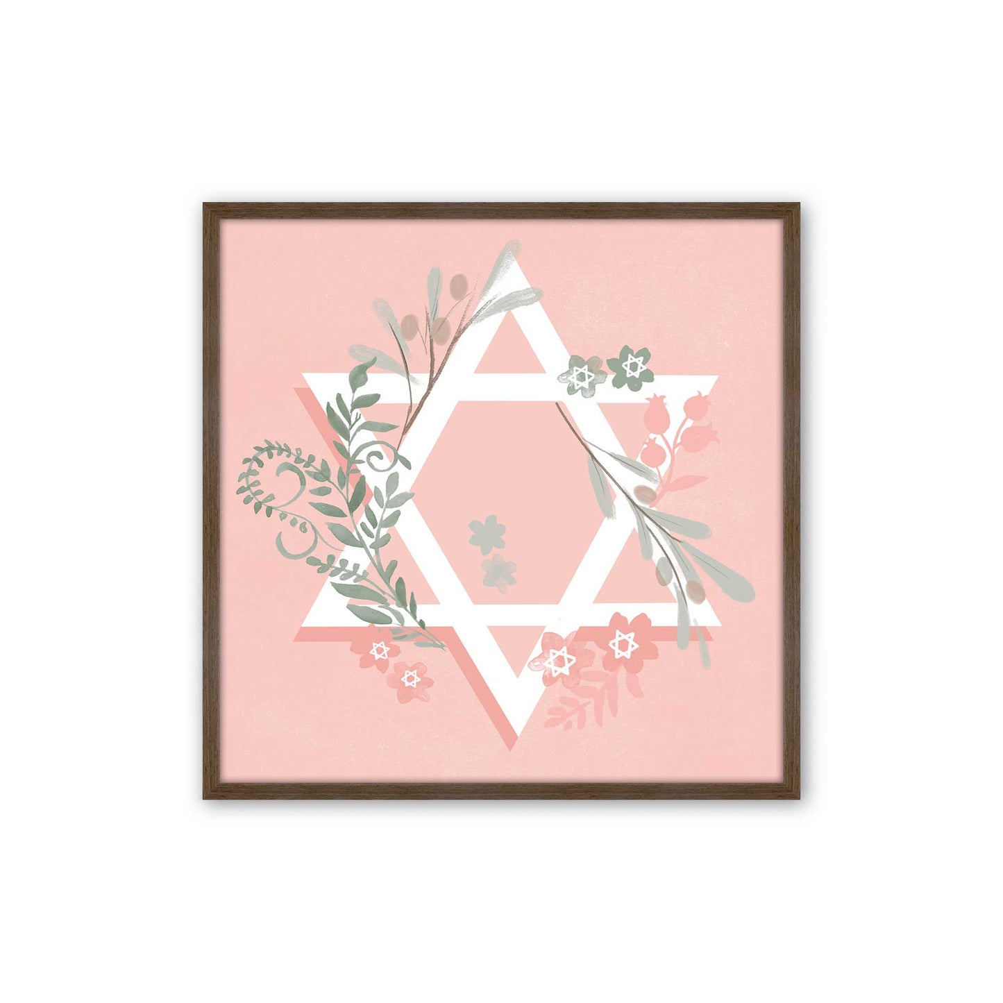 [Color:Walnut], Picture of art in a Walnut frame