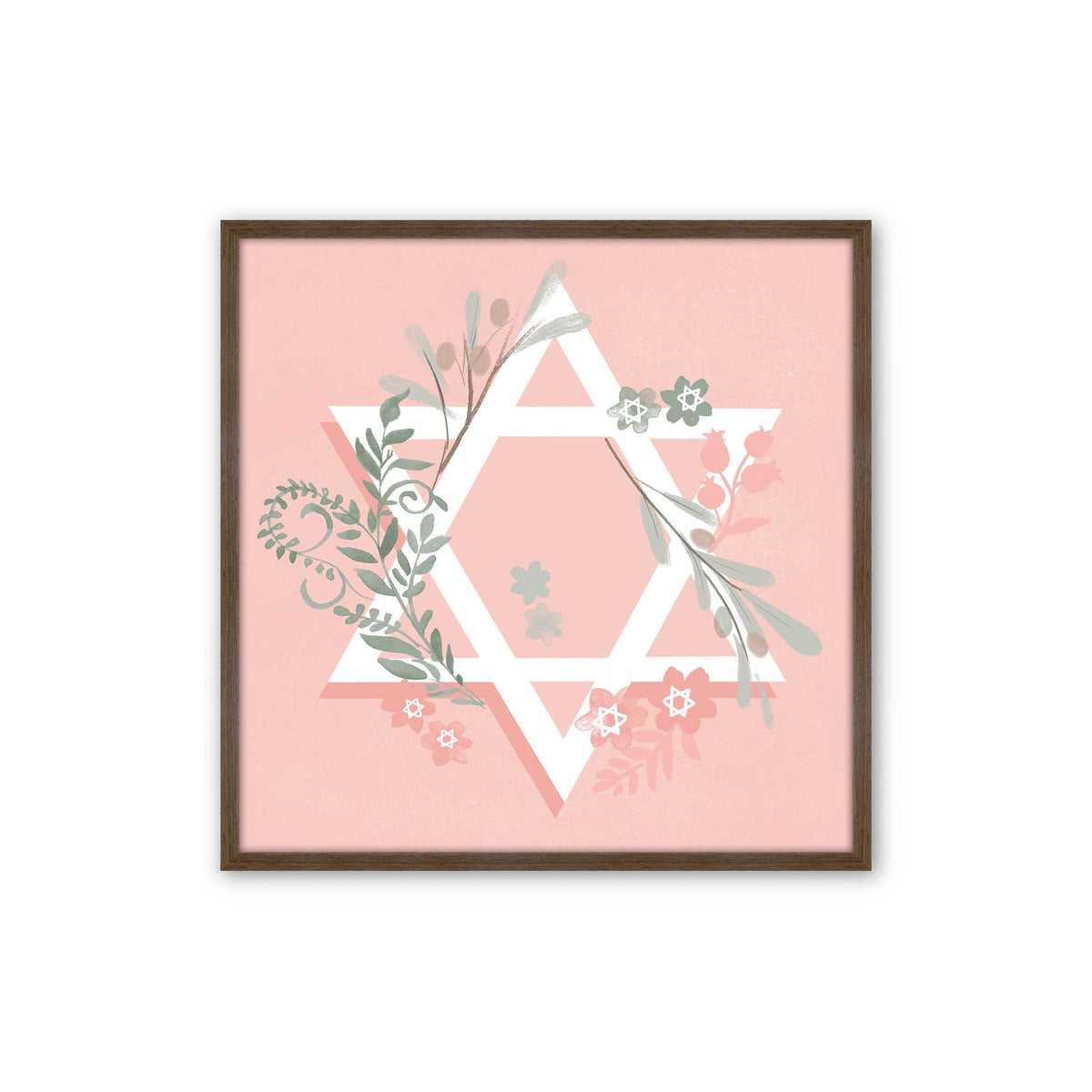 [Color:Walnut], Picture of art in a Walnut frame
