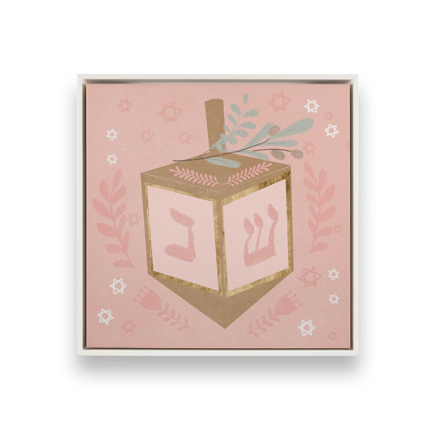 [Color:Opaque White], Picture of art in a White frame