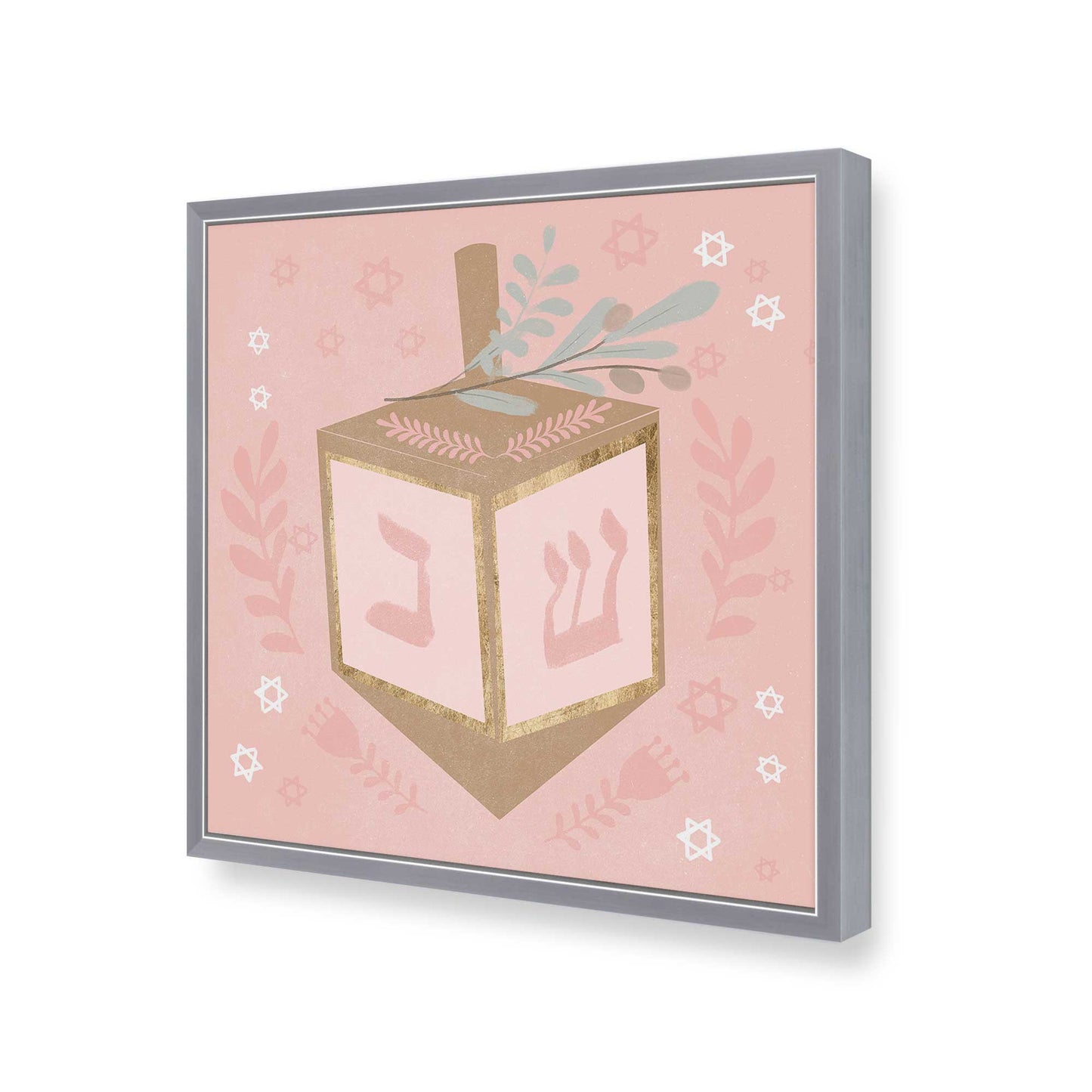 [Color:Polished Chrome], Picture of art in a Polished Chrome frame of the corner