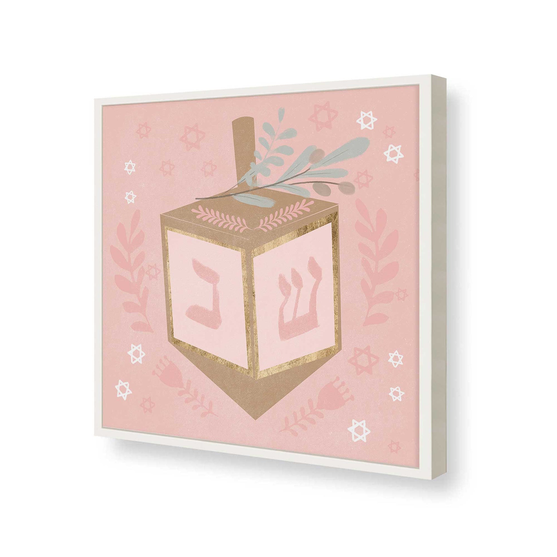 [Color:Opaque White], Picture of art in a Opaque White frame of the corner