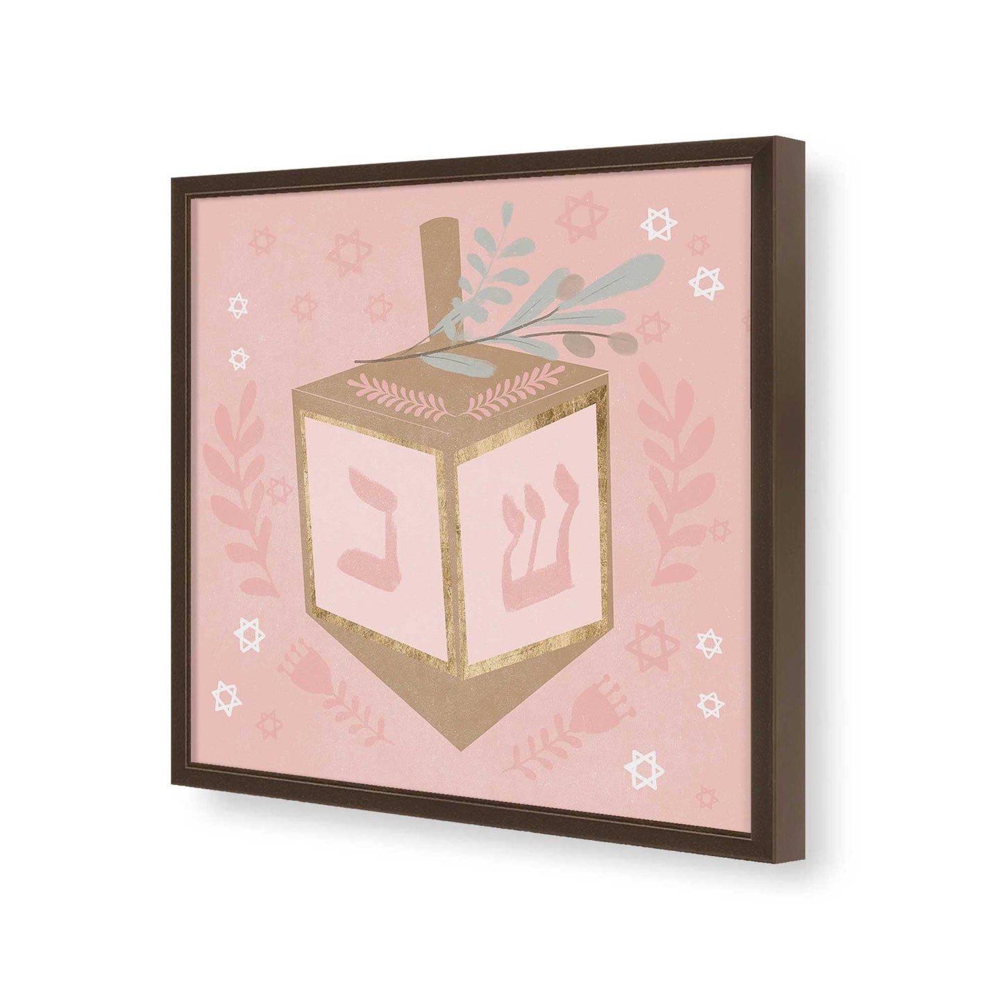 [Color:Espresso], Picture of art in a Espresso frame of the corner