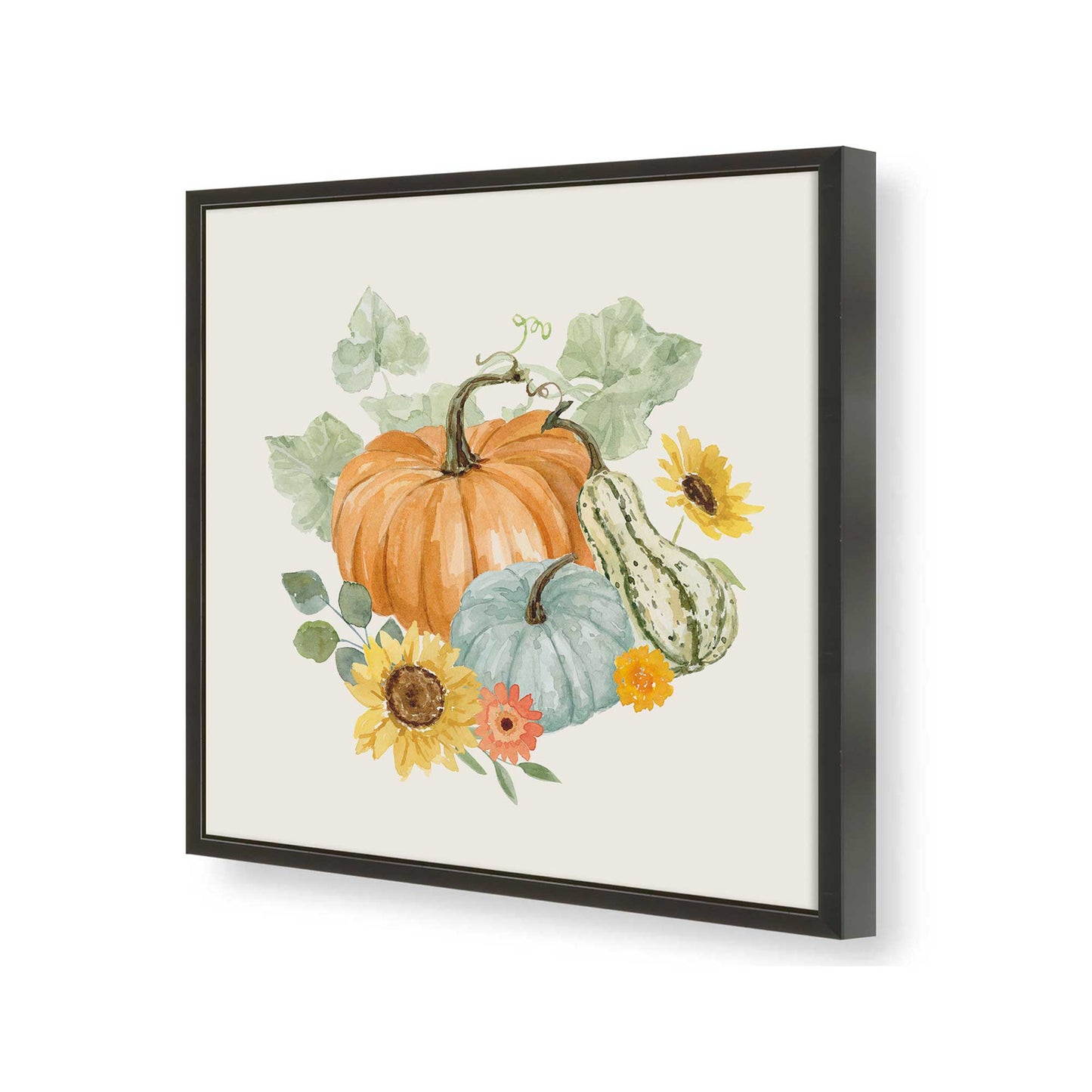 [Color:Satin Black], Picture of art in a Satin Black frame of the corner