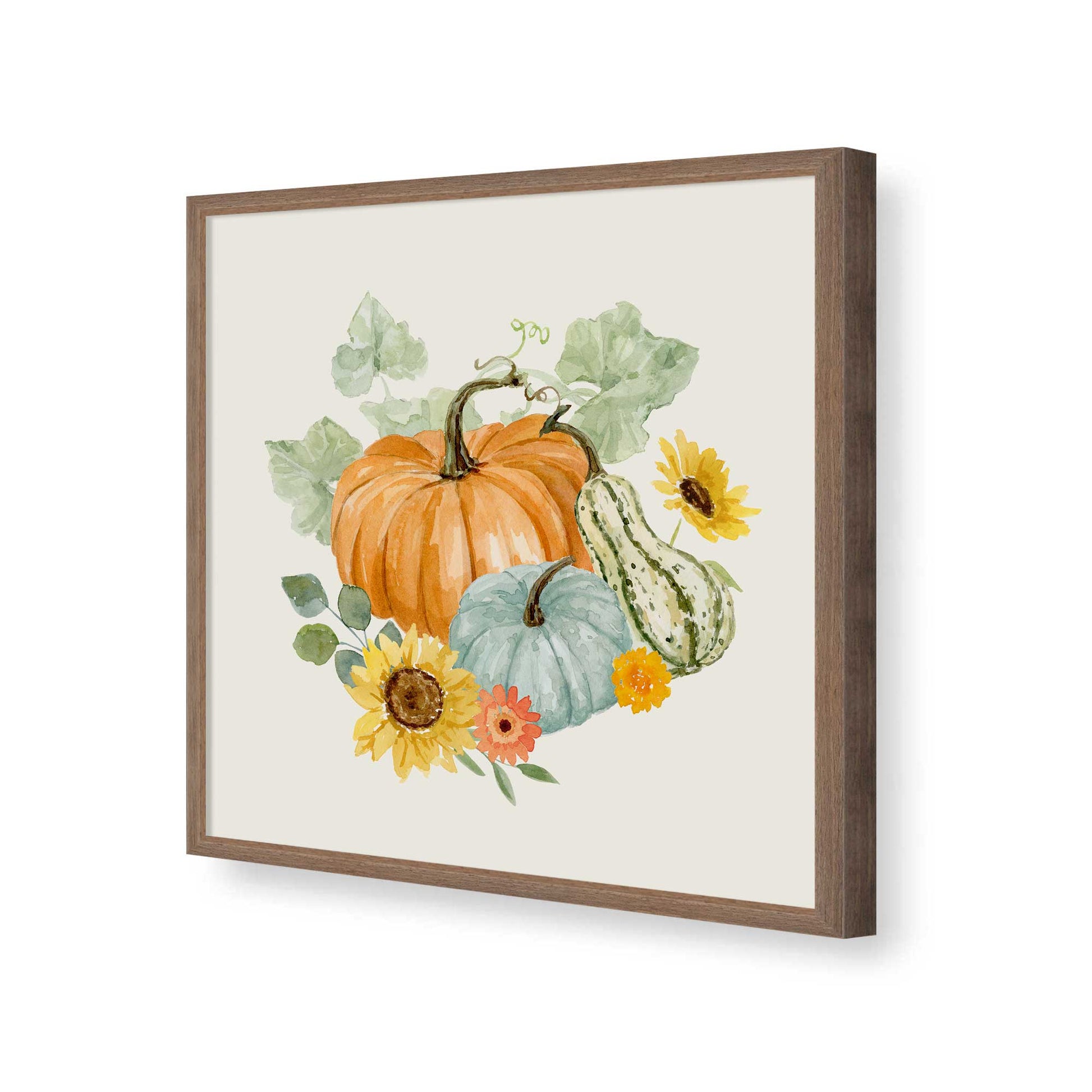 [Color:Walnut], Picture of art in a Walnut frame of the corner