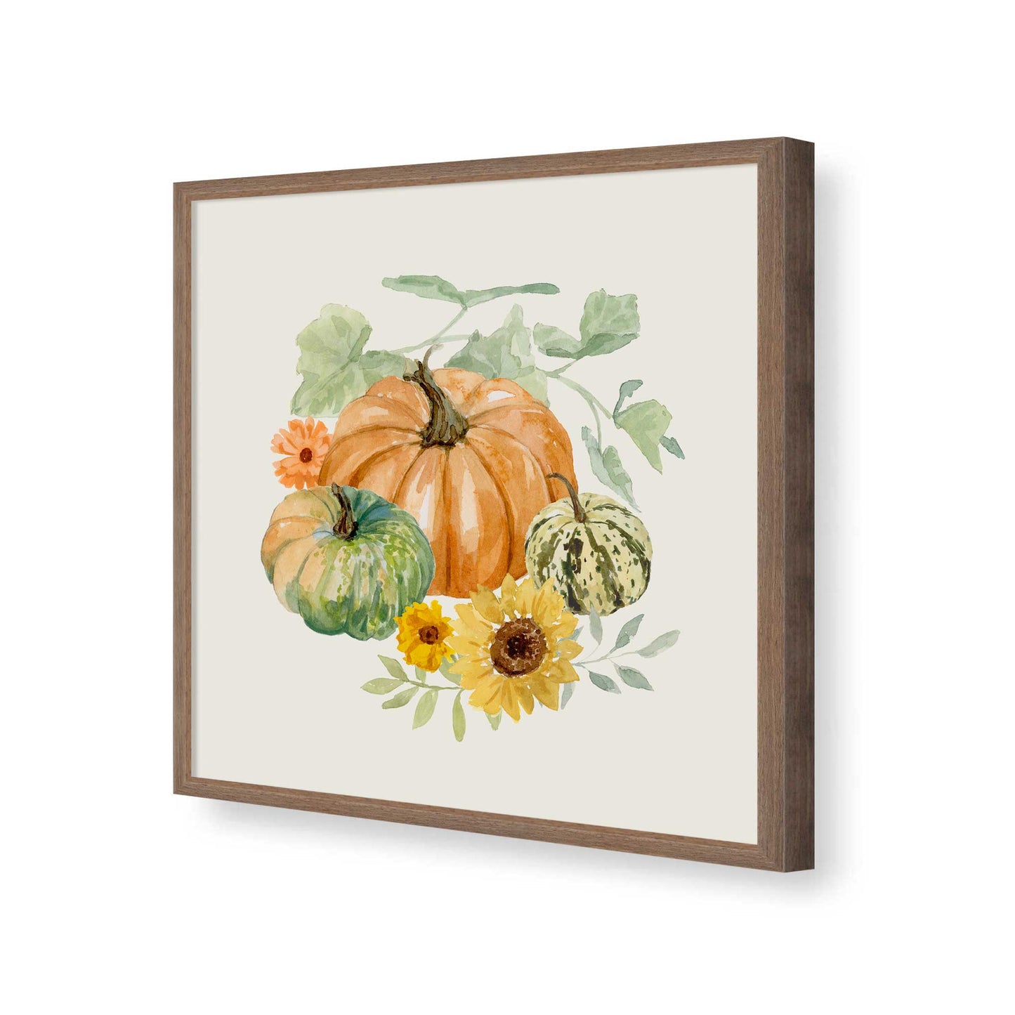 [Color:Walnut], Picture of art in a Walnut frame of the corner