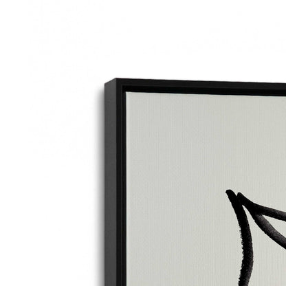 [Color:Satin Black], Picture of art in a Satin Black frame at an angle