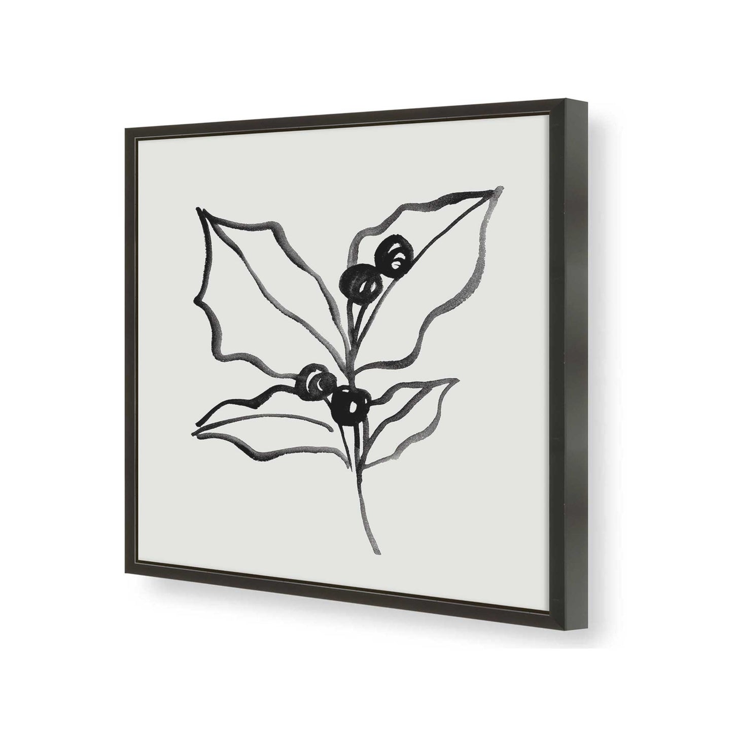 [Color:Satin Black], Picture of art in a Satin Black frame of the corner