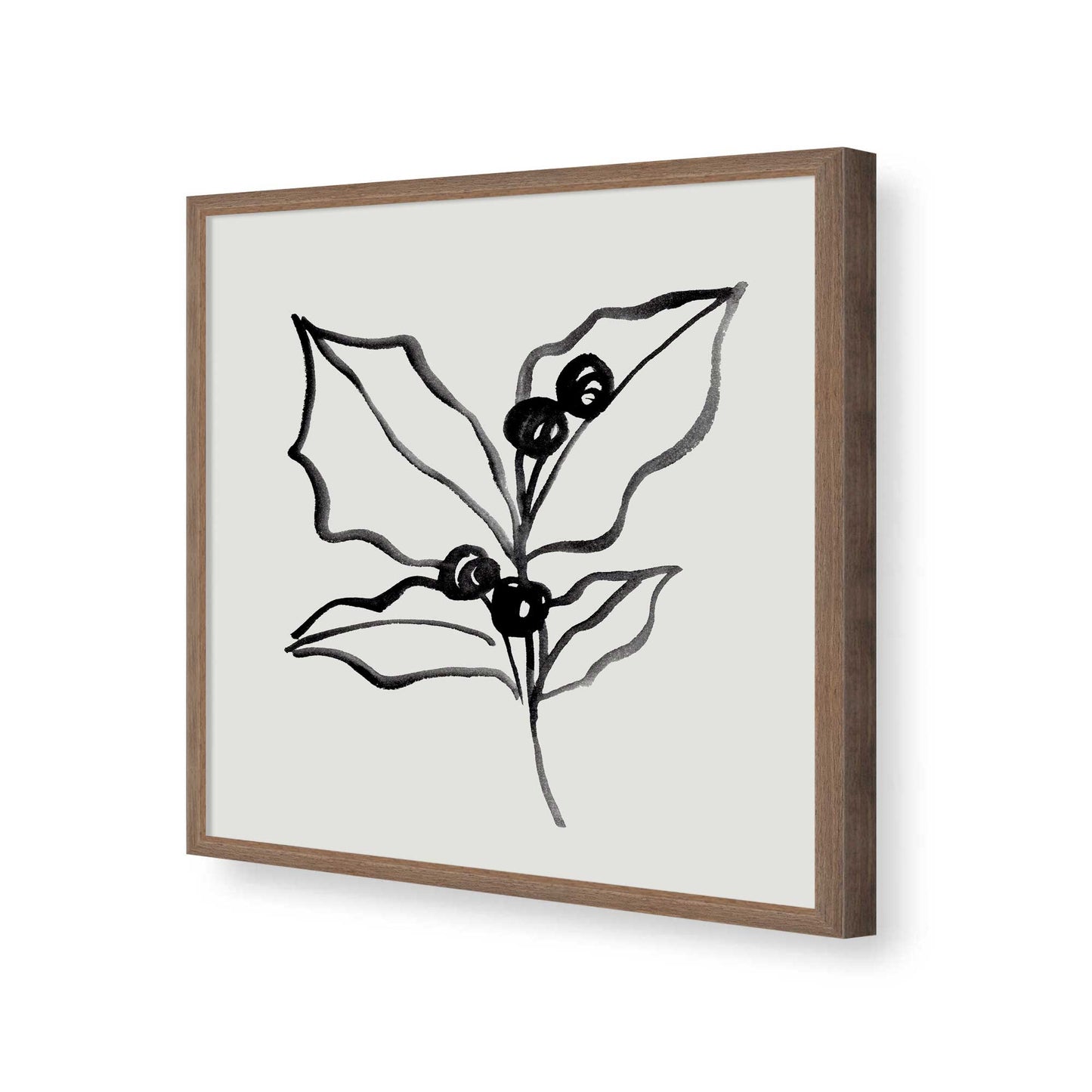 [Color:Walnut], Picture of art in a Walnut frame of the corner