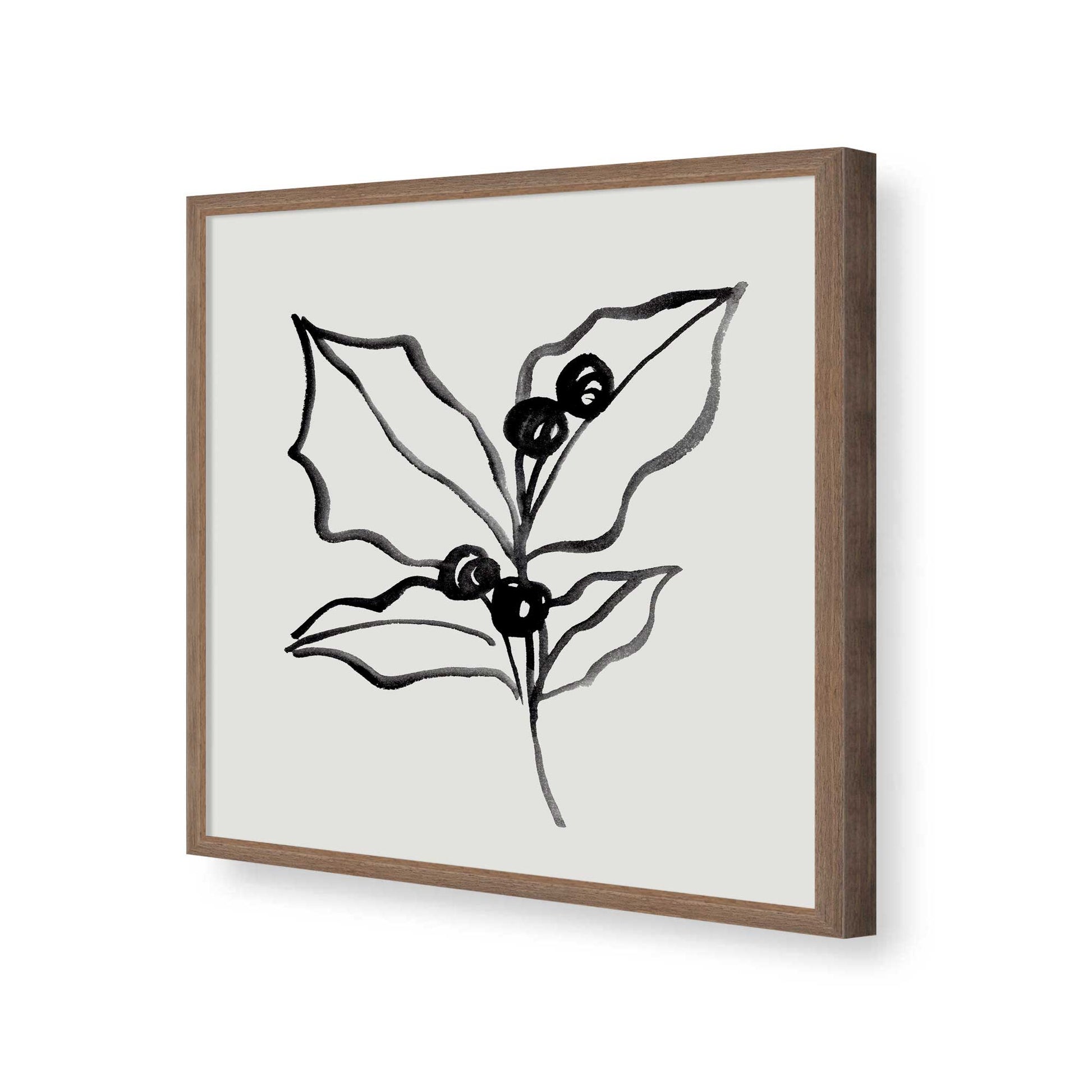 [Color:Walnut], Picture of art in a Walnut frame of the corner