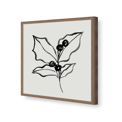 [Color:Walnut], Picture of art in a Walnut frame of the corner