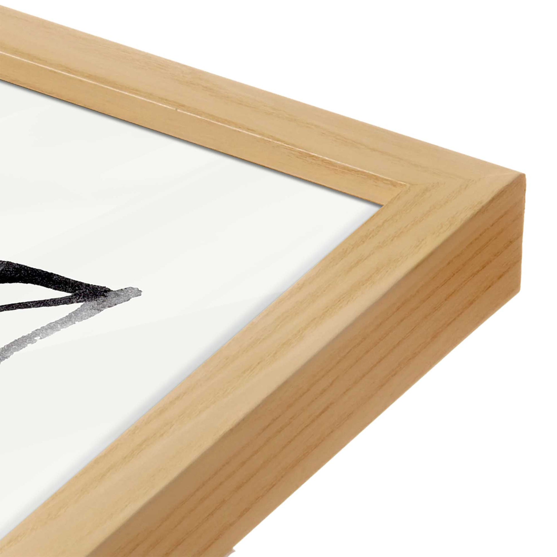 [Color:Espresso], Picture of art in a Espresso frame at an angle