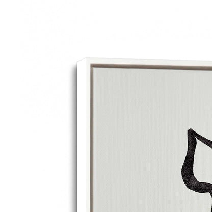 [Color:Opaque White], Picture of art in a White frame at an angle