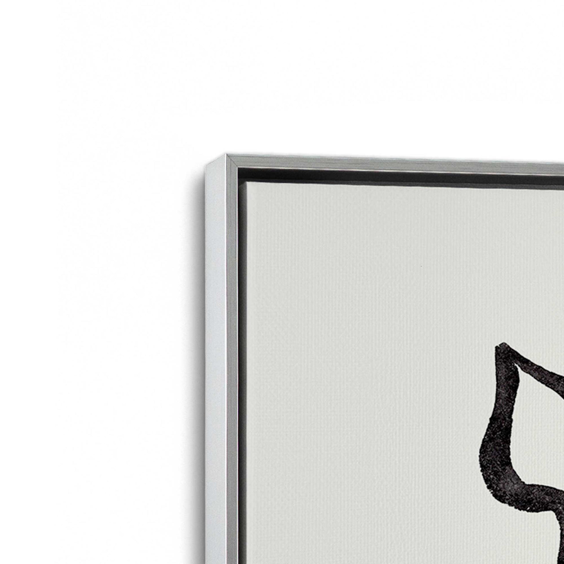 [Color:Polished Chrome], Picture of art in a Polished Chrome frame at an angle