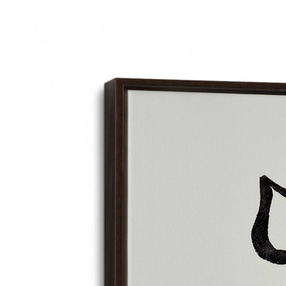 [Color:Espresso], Picture of art in a Espresso frame at an angle