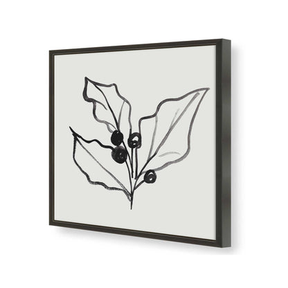 [Color:Satin Black], Picture of art in a Satin Black frame of the corner