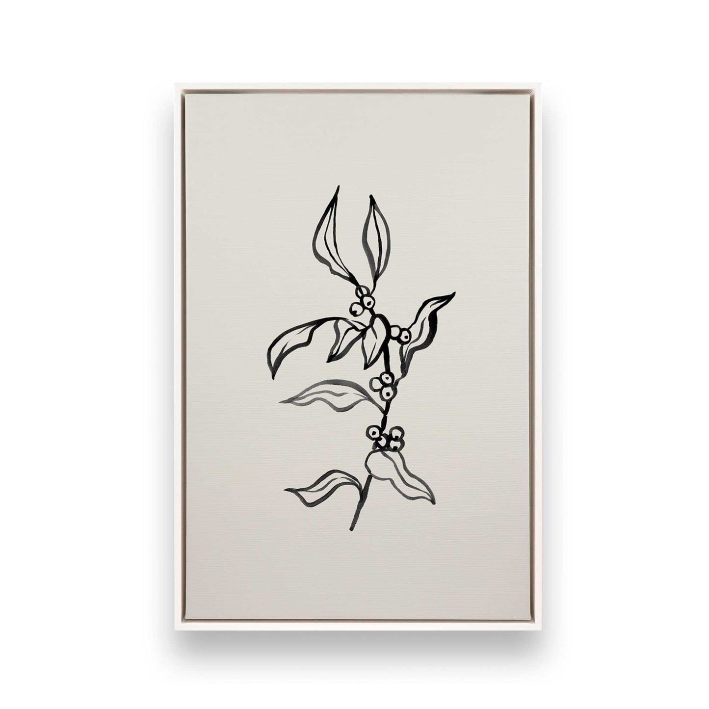 [Color:Opaque White], Picture of art in a White frame