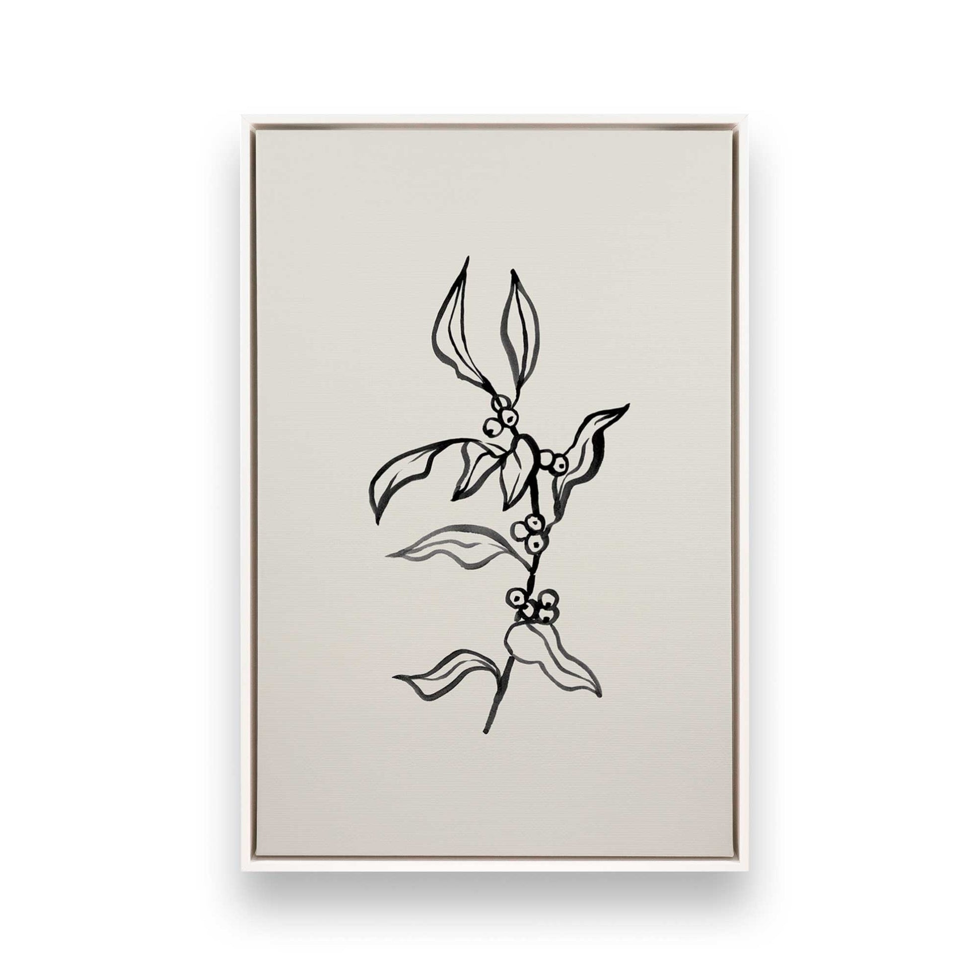 [Color:Opaque White], Picture of art in a White frame