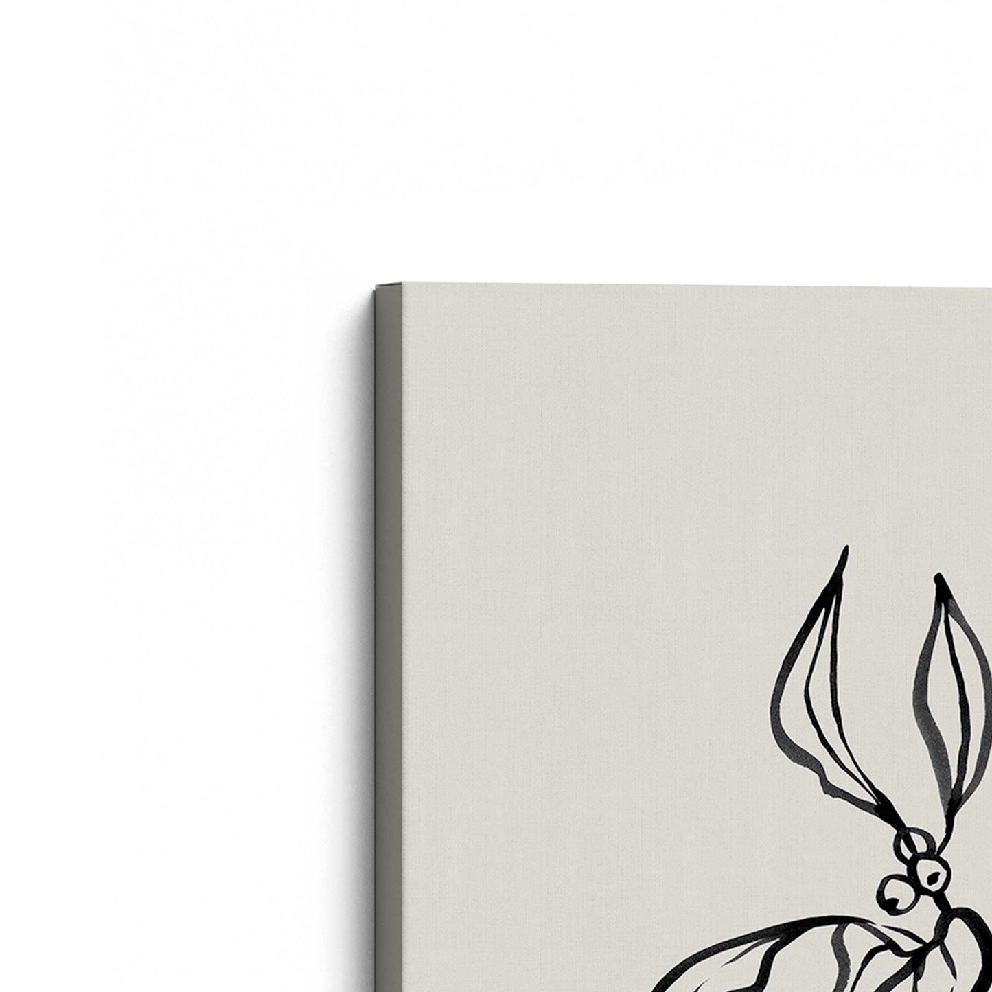 [Color:Stretched Canvas], Picture of the corner of the art