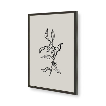 [Color:Satin Black], Picture of art in a Satin Black frame of the corner