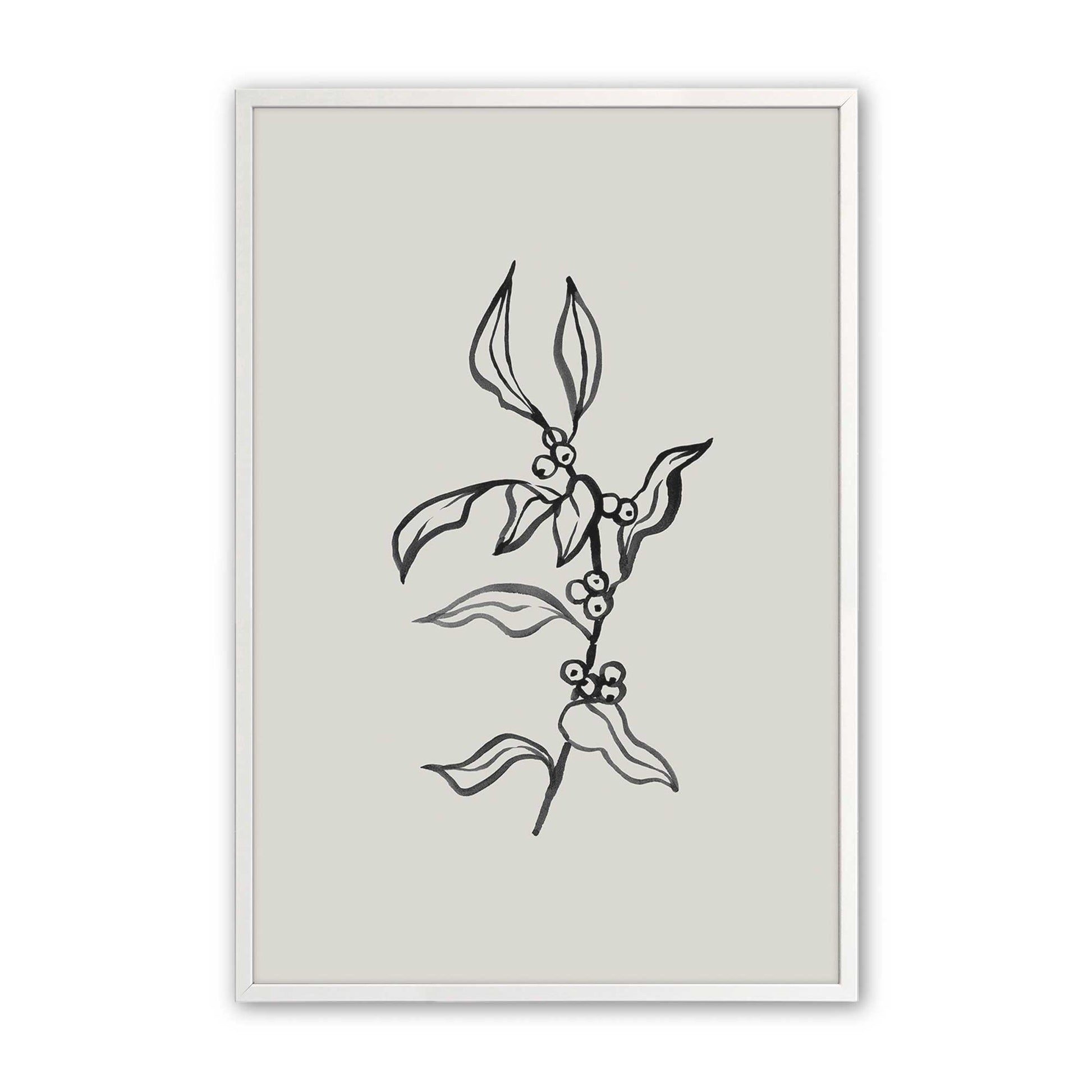 [Color:Opaque White], Picture of art in a Opaque White frame