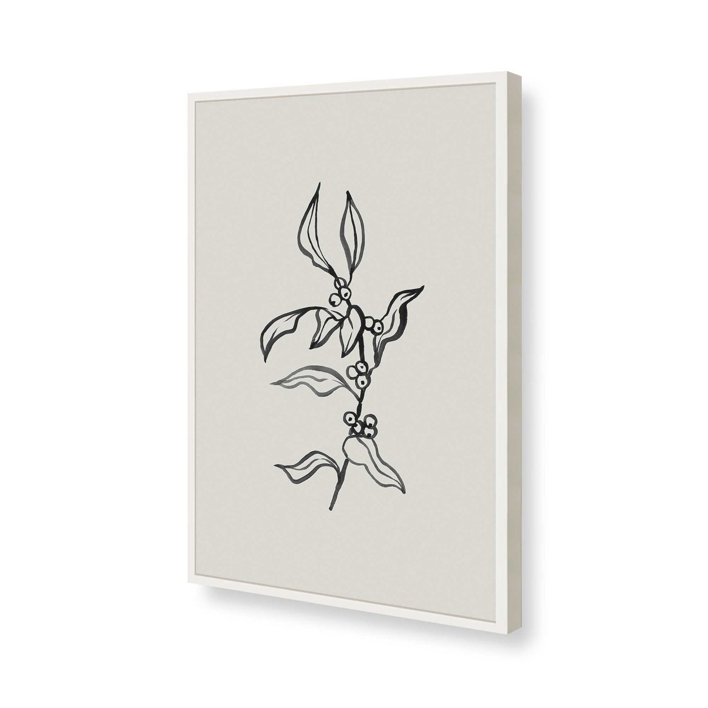 [Color:Opaque White], Picture of art in a Opaque White frame of the corner