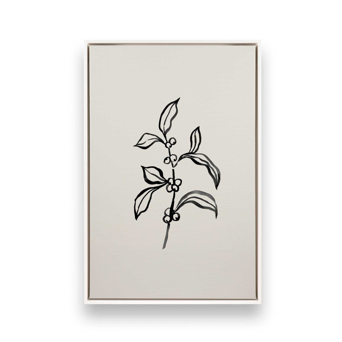 [Color:Opaque White], Picture of art in a White frame