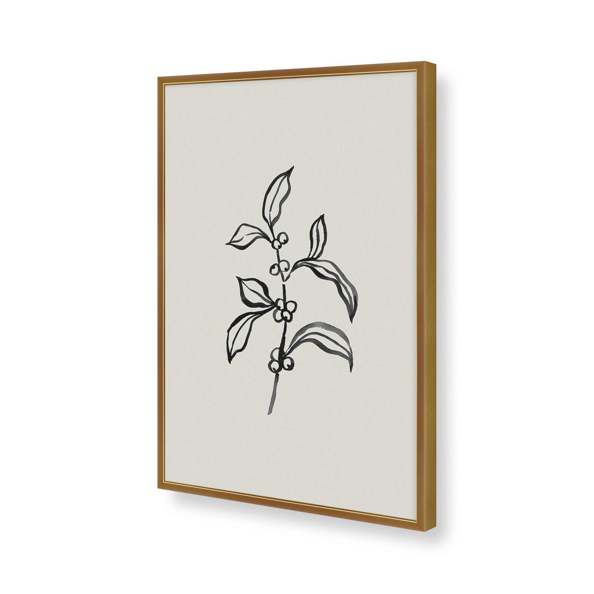 [Color:Polished Gold], Picture of art in a Polished Gold frame of the corner